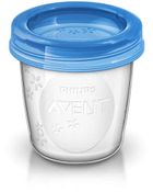 Philips Avent, Pojemniki na pokarm i pokrywki, 180 ml, 5 szt.