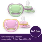 Philips Avent, Ultra Air, smoczek ortodontyczny, 6-18 m, 2 szt.