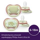 Philips Avent, Ultra Air, smoczek ortodontyczny, 6-18 m, 2 szt.