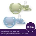 Philips Avent, Ultra Soft, smoczek ortodontyczny, 0-6 m, 2 szt.