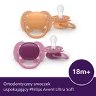 Philips Avent, Ultra Soft, smoczek ortodontyczny, 18 m+, 2 szt.