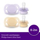 Philips Avent, Ultra Start, smoczek ortodontyczny, 0-2 m, 2 szt.