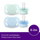 Philips Avent, Ultra Start, smoczek ortodontyczny, 0-2 m, 2 szt.