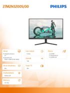 Philips, monitor, 27", 27M2N3200S, IPS, 180Hz, HDMIx2, DP