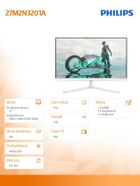Philips, monitor, 27", 27M2N3201A, IPS, 180Hz, HDMIx2, DP, Pivot, głośniki