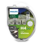 Philips, żarówka halogenowa, H4 LongLife EcoVision, 12V, 60/55W, 2 szt.