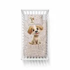 Piesek, 2-częściowy komplet pościeli dziecięcej, beżowy, 100-135 cm