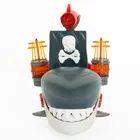 Pirate Ship, statek piracki z rekinem, światło i dźwięk