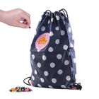 Pixie Crew, worek sportowy, kropki, różowy panel