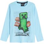 Piżama chłopięca, niebiesko-czarna, Minecraft