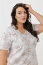 Piżama damska, beżowa, Empiria, Italian Fashion