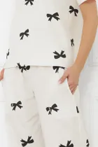 Piżama damska, biała, Italian Fashion