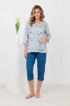 Piżama damska, niebieska, Celozja, Italian Fashion