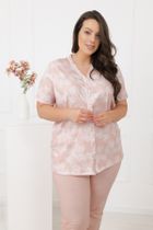 Piżama damska, różowa, Perla, Italian Fashion