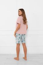 Piżama damska, różowa, Perlis, Italian Fashion