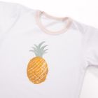 Piżama dziecięca, biało-beżowa, Eevi