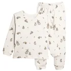 Piżama dziewczęca, beżowa, Nicol