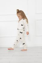 Piżama dziewczęca, biała, Figaro, Italian Fashion