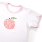 Piżama dziewczęca, biało-różowa, Eevi