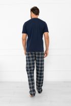 Piżama męska, granatowa, Andreas, Italian Fashion