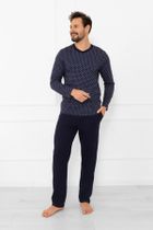 Piżama męska, granatowa, Gerard, Italian Fashion