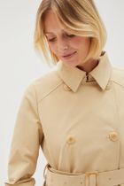 Płaszcz damski, beżowy, Moodo