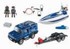 Playmobil, City Action, City Action, Pojazd terenowy policji z motorówką, 5187