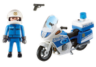 Playmobil, City Action, Motor policyjny ze światłem LED, 6923