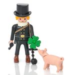 Playmobil, Kominiarz z czterolistną koniczynką i świnką, 9296
