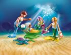 Playmobil, Magic, Rodzina syrenek z wózkiem z muszli, 70100