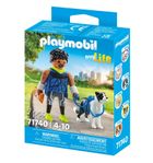 Playmobil, My Life, Biegacz z border collie, 71740