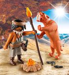 Playmobil, Special Plus, Neandertalczyk z tygrysem szablozębnym, 9442
