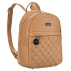 Plecak miejski, beżowy, skóra ekologiczna, Peterson