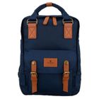Plecak miejski, granatowo-brązowy, Peterson