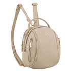 Plecak miejski, jasnobeżowy, skóra ekologiczna, Rovicky