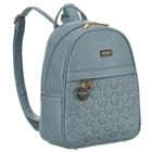 Plecak miejski, niebieski, skóra ekologiczna, Peterson