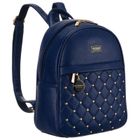 Plecak miejski, niebieski, skóra ekologiczna, Peterson