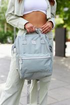 Plecak na laptopa, miętowy, port USB, Himawari