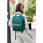 Plecak podróżny na laptopa, bagaż podręczny do samolotu, zielony, Himawari