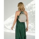 Plecak, szary, skóra ekologiczna, Rovicky