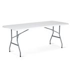 Plonos, stół cateringowy ogrodowy składany, biały, 180 cm