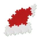 Plus-Plus, Puzzle by Number, saszetka świąteczna, klocki, 40 elementów