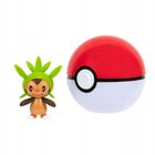 Pokemon, Clip'N'Go, Seria 14, zestaw Poke Ball z figurką Chespin