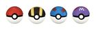 Pokemon, gumki do ścierania 3D, pokeball, 4 szt.