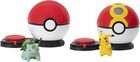 Pokemon, Surprise Attack, Pikachu vs Bulbasaur, pojedynek, zestaw bitewny z figurkami