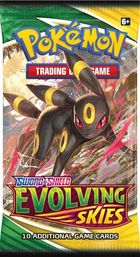 Pokemon TCG: Evolving Skies Booster, gra karciana, 1 szt.