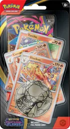 Pokemon TCG: Mega Evolution, Phantasmal Flames, Blaziken/Hydrapple, Premium Checklane Blister, gra karciana, dodatek