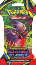 Pokemon TCG: Mega Evolution, Phantasmal Flames, Sleeved Booster, gra karciana, dodatek