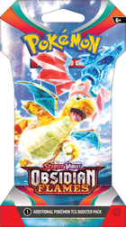 Pokemon TCG: Scarlet and Violet: Obsidian Flames, Sleeved Booster, gra karciana, dodatek, 1 szt.