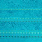 Pola, ręcznik z trzykolorową bordiurą w formie fastrygi, 50-90 cm